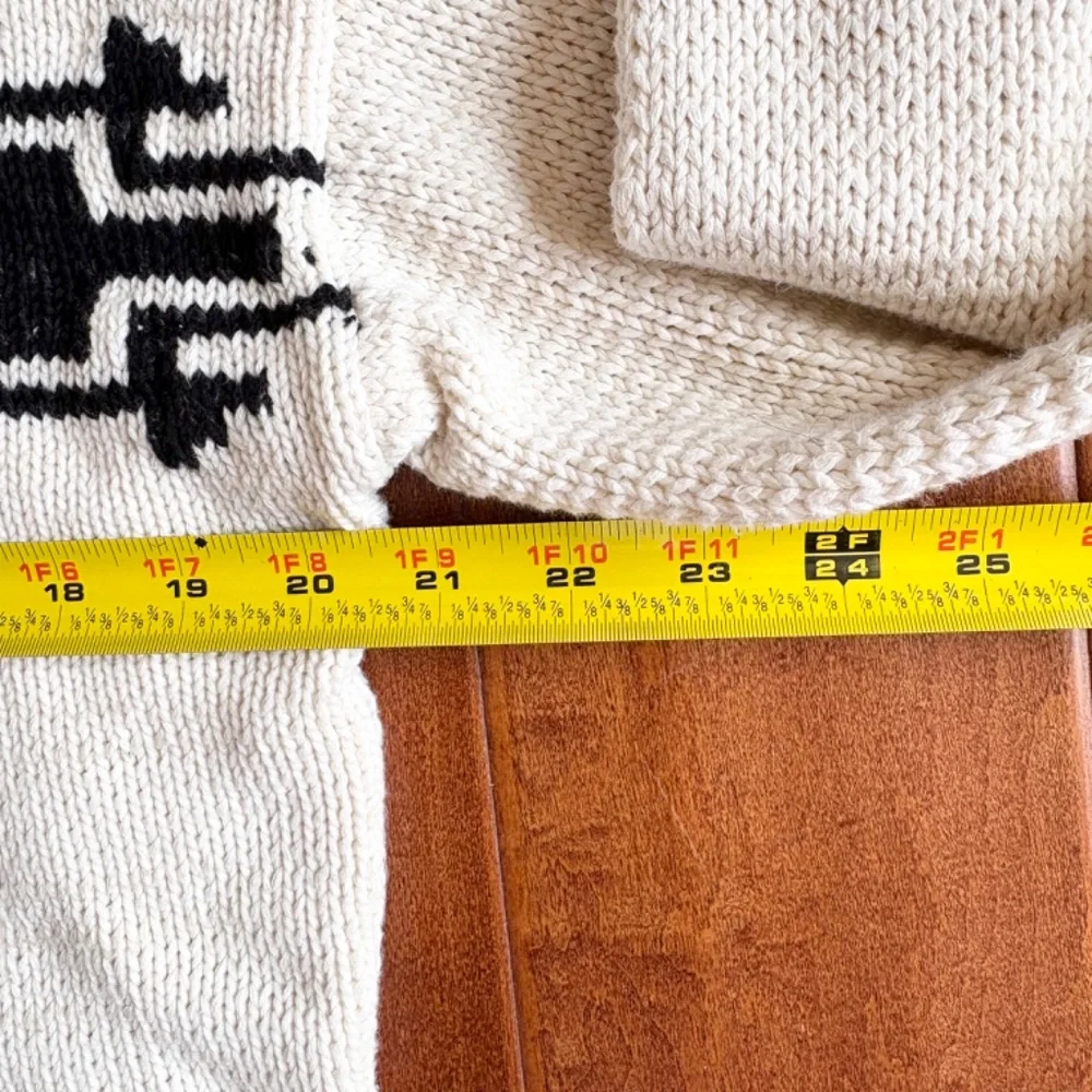 LRL Ralph Laurent Boat-Neck‎ Intarsia Sweater Womens L 100% Cotton